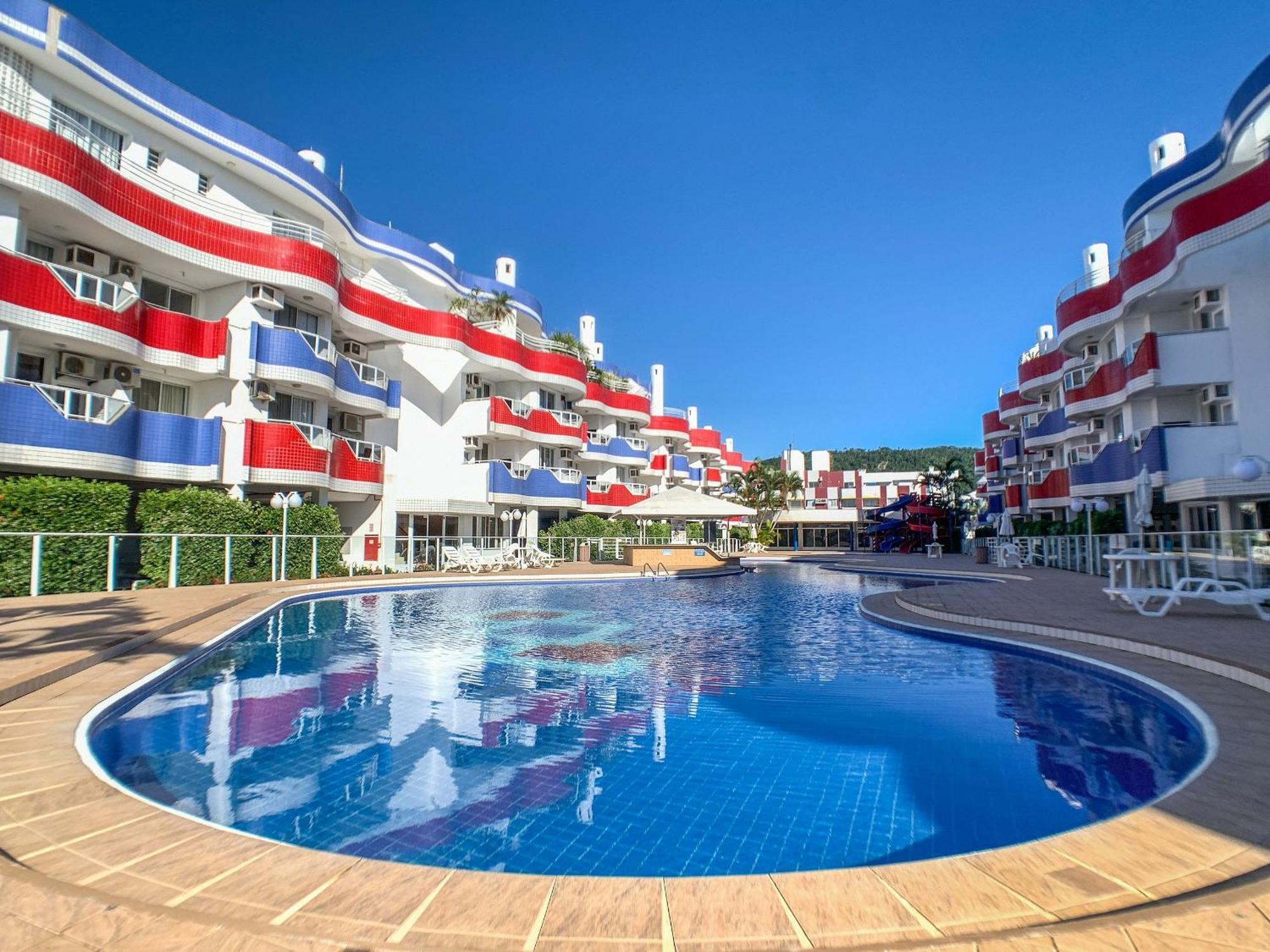 Maravilhoso Apto Com Vista Mar E Piscina-Hb03F Florianópolis Exteriör bild